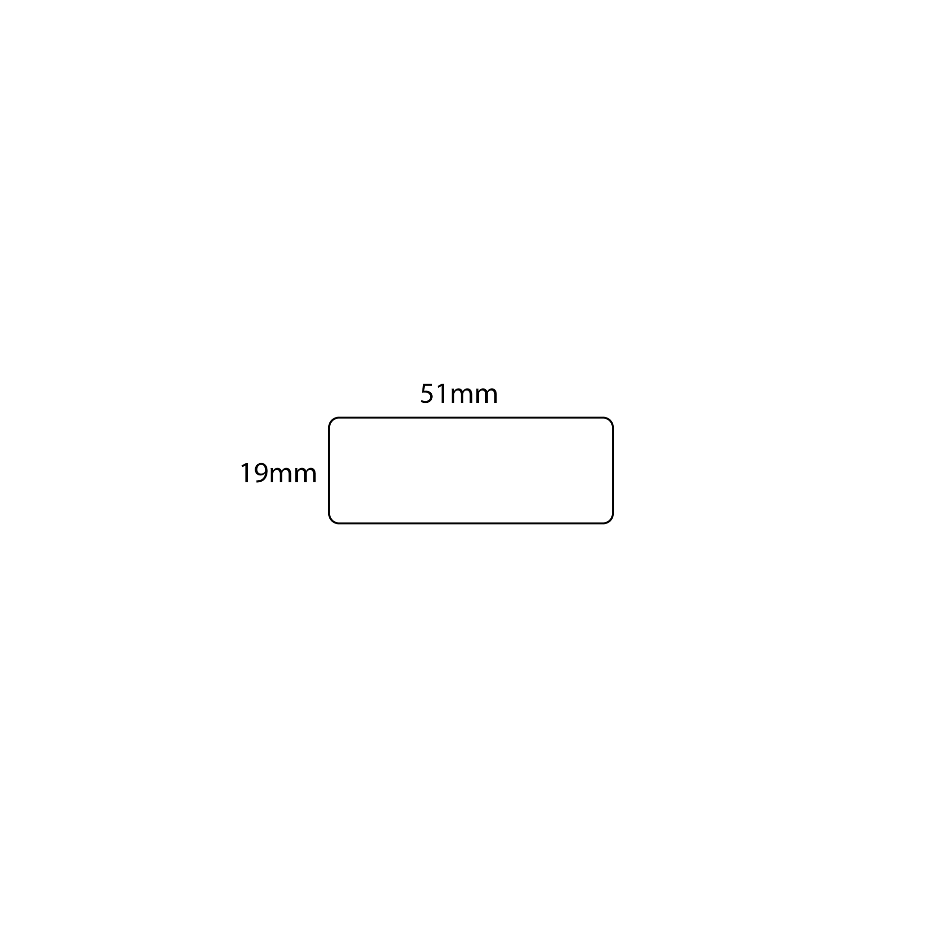 Label Dymo 11355 (S0722550) Permanent Alternatief 19x51mm 500st.