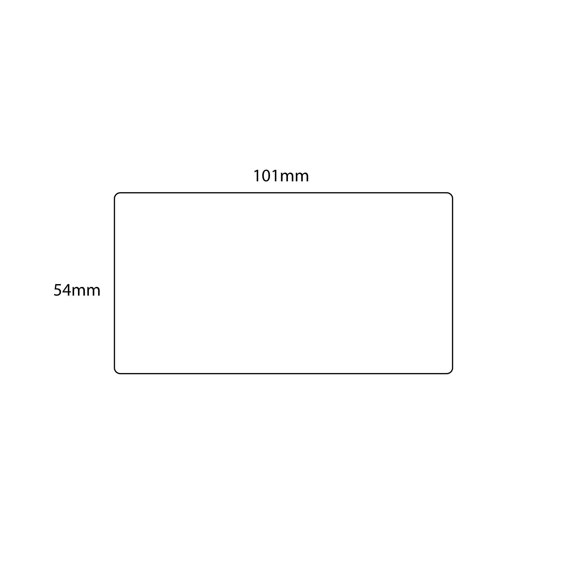 Label Dymo 11354 (S0722540) Permanent Alternatief 57x32mm 1000st.