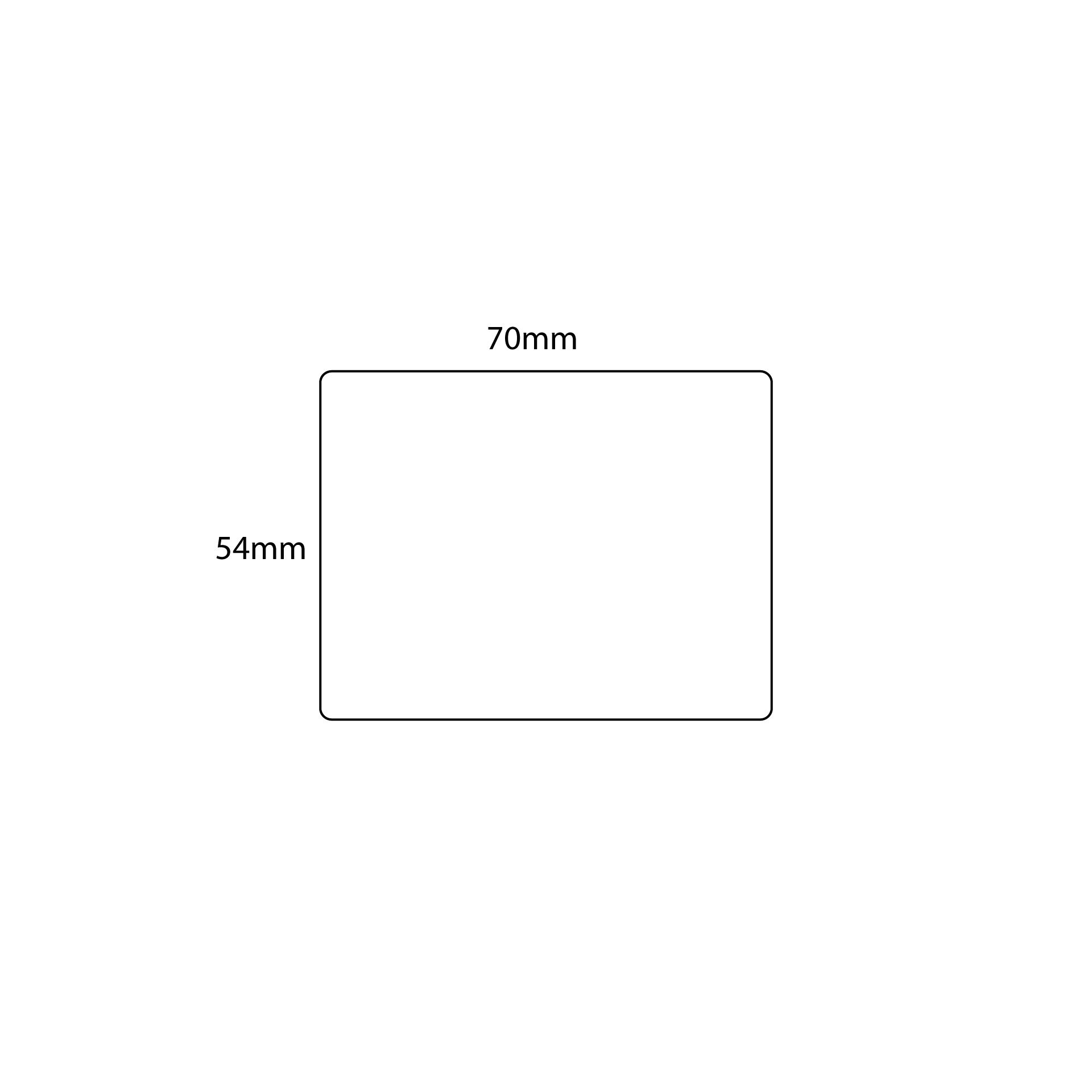 Label Dymo 99015 (S0722440) Alternatief 54x70mm 320st.