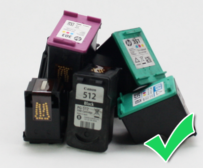 Inleveren van lege cartridges